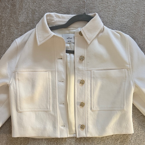 Aritzia Wilfred Cream Button-Up Blazer - Picture 3 of 3